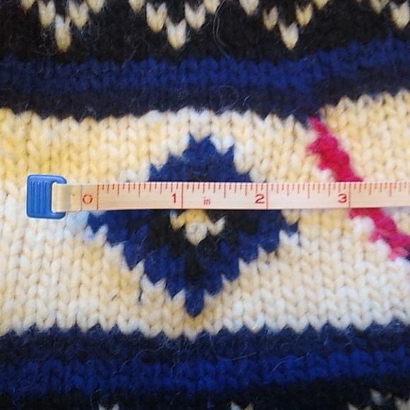 Tribal Wool Hoodie Sweater - Picture 11 of 13